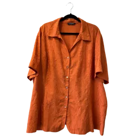 burnt orange vintage button up - 20/22