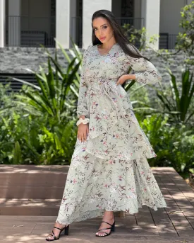 Gloria Floral Tier Dress